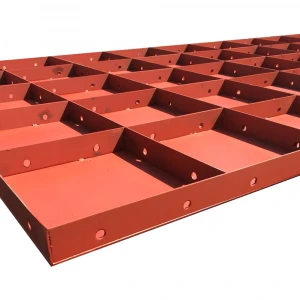 Construction Concrete Formwork Panel 1200mm Q235 Red Painted Column Modular Slab Metal Forms Steel Formwok Panel