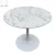 Import Contemporary Budget Mid Center Classic Design Dining Room White Round Sticker Marble Top Tulip Dining Table from China