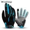 Coolchange Cycling Equipment Breathable Full Finger SBR Pad Touch Screen Bicycle Sport Motorcycle Riding Cycling Gloves
