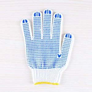 Cotton Garden Gloves PVC Dot Hand Protective Knit Gloves