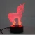 Import Creative 3D Unicorn gift night lamp children room LED light remote control small night lamp from China