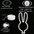 Import Creative LED Rabbit Head Neon Lights Signs Lamp with Pedestal Battery And USB Powered from China