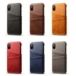 credit card holder leather phone case for iphone xs/xr case cell phone covers