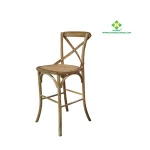 Cross Back Bar Stool From Huarui Furniture