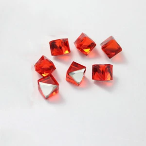 Cube shaped faceted beautiful crystal glass loose beads for jewelry making