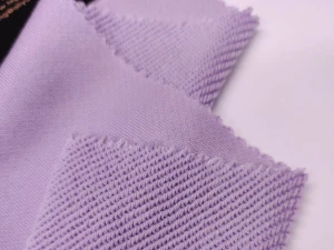 Custom 100% cotton organic french terry knitted fabric