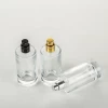 Custom 50ml  Round Empty Glass Perfume Bottle with Black lid
