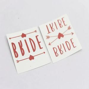 Custom Bachelorette Bride to Be Bridal Shower Party Supplies Temporary Tattoos