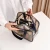 Custom Ladies Makeup Folding Travel PVC Clear Double Zipper Cosmetic Case Bag