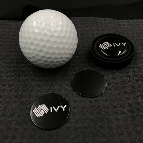 Custom logo golf ball markers and magnetic golf hat clips sets for easy attaching to golf cap