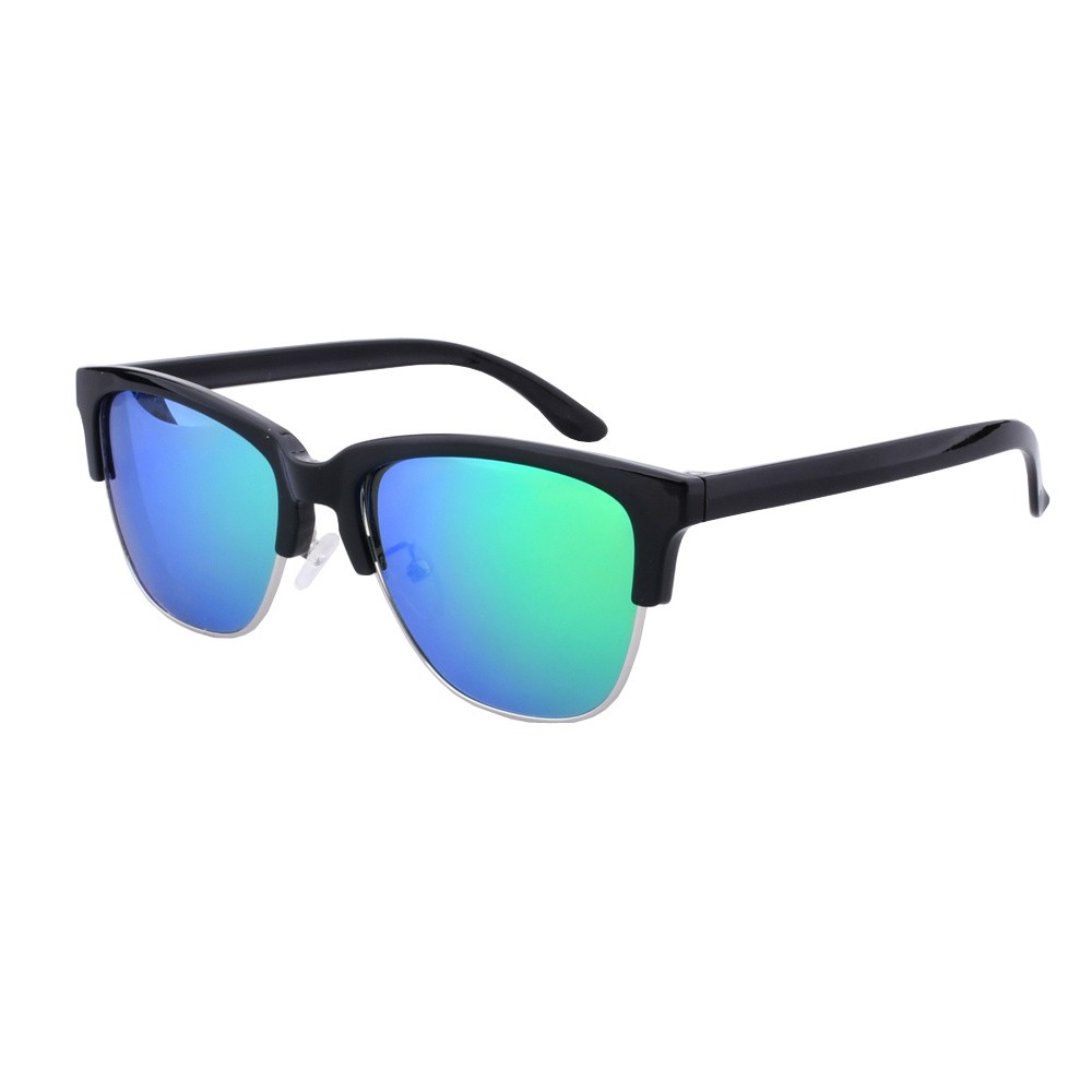Custom Logo Men Half Rimless Frames UV400 Polarized Lens Sunglasses for Male
