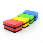 Custom logo Rectangle EVA Magnetic Whiteboard blackboard felt eraser
