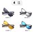 Custom logo square TR90 frame TAC Polarized mirrored set magnetic optical eyeglasses clip on sunglasses
