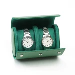 Custom logo Watch Roll 1 Slot Leather Luxury Watch Gift Box Watch Storage Travel case Custom colors