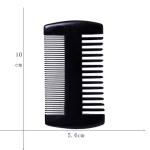 Custom Logo wood double tooth moustache wooden beard comb