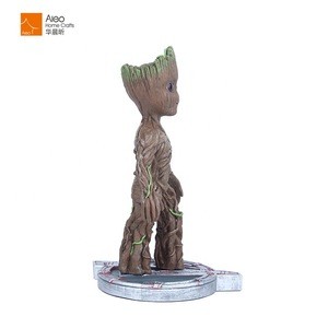 Custom Made Famous Marvel Movie Statue Groot Action Handcarved Figure Model Resin Baby Groot Statue