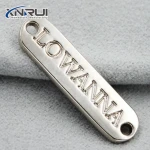 custom made rectangular metal logo label metal plate