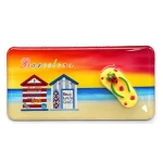 custom magnet Travel souvenir Sea   Epoxy fridge magnets with resin slipper