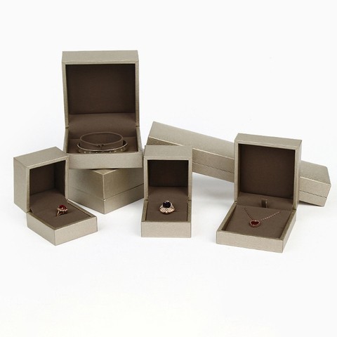 Custom Manufacturer Bracelet  Ring Leatherette Paper Packing Jewellery Box Packaging Jewelry Box
