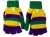 Import Custom Mardi gras gloves any size high quality Mardi gras winter gloves mitten half finger convertible mittens from China
