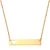 Import Custom Personalized Gold Engraving Name Number Date Bar Necklace from China