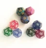 custom polyhedral acrylic resin engrave colored dice