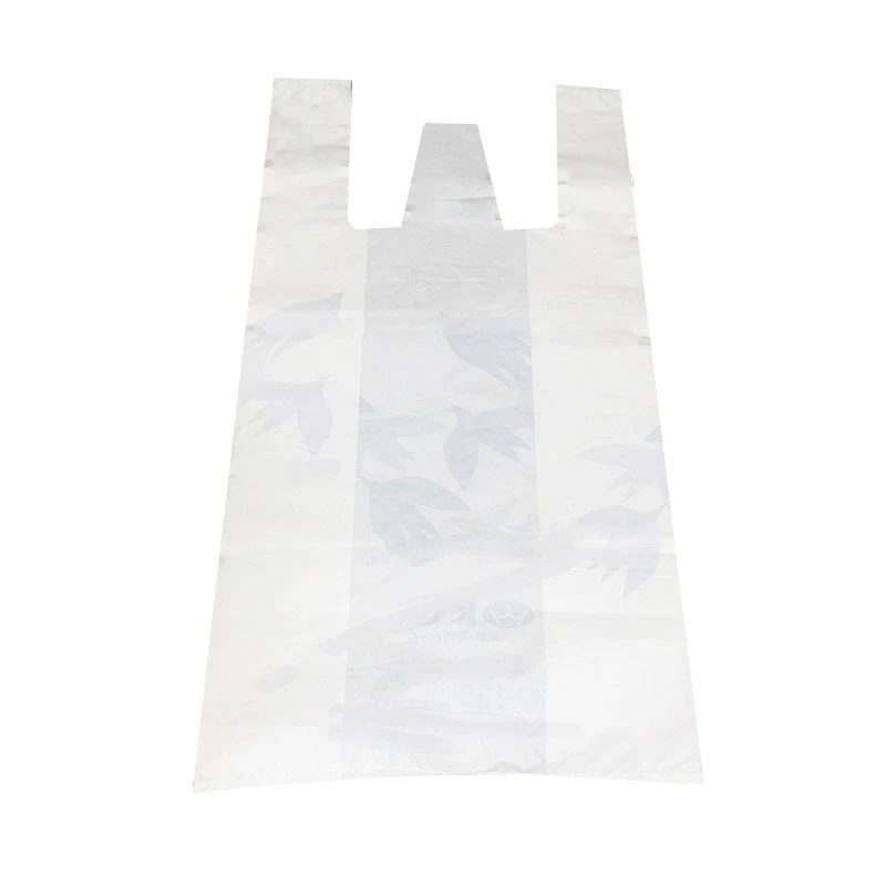 Custom print plastic HDPE vest t-shirt  shopping bags