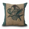 Custom Print Square Ocean Animal Pattern Pillow Case