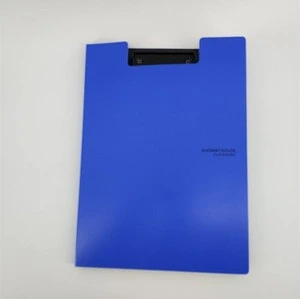 Custom printing PP writing board folder with a clip