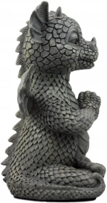 Custom Zen Meditating Fiery Yoga Dragon Garden Statue