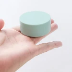 Customized Empty Plastic Make-up, Docile Loose Face Powder Case with puff