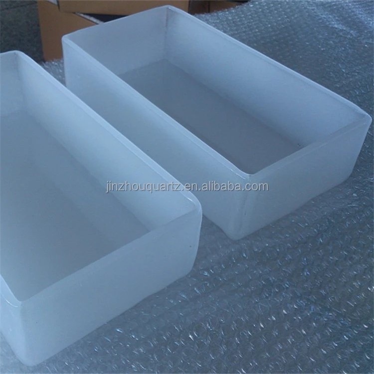 Customized High Purity Fused Silica Tank Quartz Glass Container