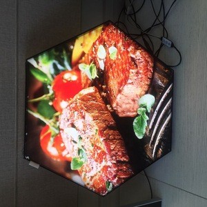customized size real estate agent or restaurant menu board photo frame slim crystal LED light box