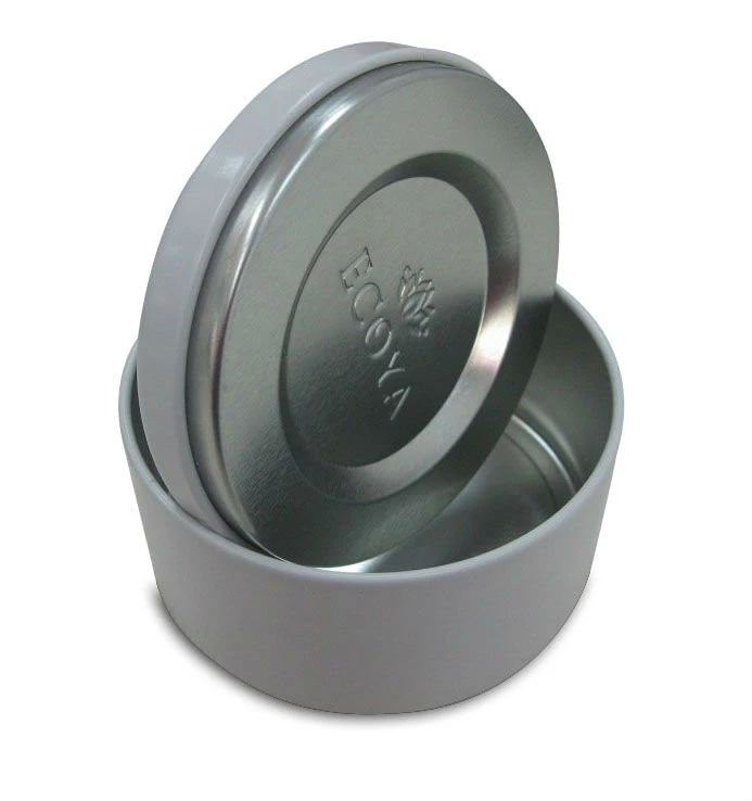 Customized small seamless 75mm tinplate round candle tin with lid