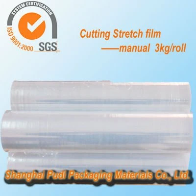 Customized Transparent Shrink Packing Polyethylene Plastic Wrapping LLDPE Stretch Film Roll