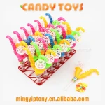 Cute candy filled toys plastic whistle saxophone toy candy for kids