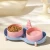 Import Cute Pet Food Water Bowl Elevated Cat Dog Bowls With Wooden Stand With Double Ceramic Bowls Raised Feeder from China