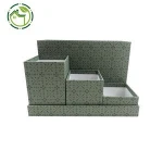 Decorative multi-function desktop storage & organizer pen pencil cup cardboard stationery holder