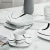 Import Dinnerware White ceramic black line porcelain  square dinner set from China