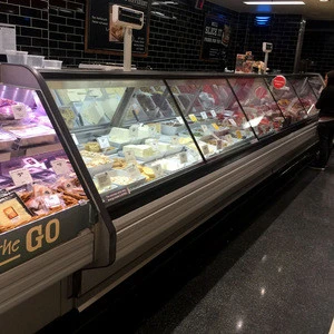 Display refrigerator showcase for meat,salad/fish,snack,cake,bread,candy,dairy,fruit,vegetable