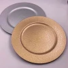 Disposable Plastic Silver Gold Charger Plates Wholesale