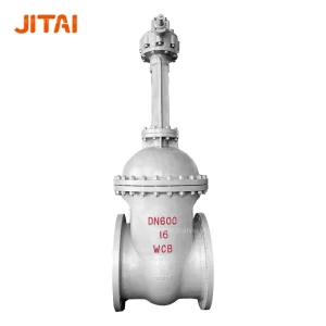 DN600 Worm Gear Operated Full Bore Solid Wedge Gate Valve From ISO Supplier