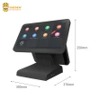 Dodonew POS1516D-Black dual-screen cash register touch screen customer display high quality retail POS terminal cash register