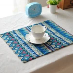 Double Layers Insulated Bohemian Cotton Linen Cloth Napkin Table Placemat