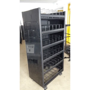 Double-sided supermarket shelf combination display rack Metal display stand  convenience retail store display rack