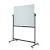 Import Double sides glass whiteboard with holder stand reversible and movable glass whiteboard magnetic board from China