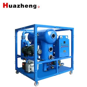 double-stage vacuum transformer oil purification plant machine oil purifier