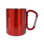 Double Wall Stainless Steel Mug Cup Outdoor Mountaineering Camping Beer Stainless Steel Water Cup With Hook Handle