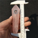 Drop Shipping wholesale Natural Pink Crystal Smoking Pipe + strainer quartz stone healing wand Free Shipping