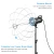 Import Dropshipping PULUZ 150W 3200K-5600K Studio Video Light with 2.8m Light Holder and 65cm Foldable Lantern Softbox Photography Kit from China